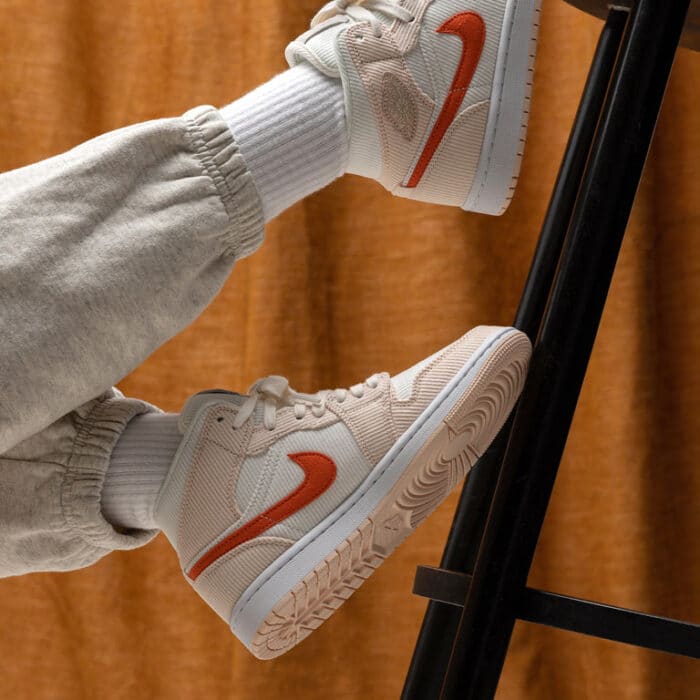 Air Jordan 1 Mid Curduroy Sail